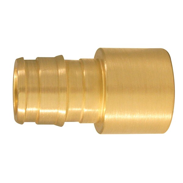 Homestead PEX-A 0.5 in. Barb x 0.5 in. Female Sweat Brass Adapter, 50PK HO2191271 - main